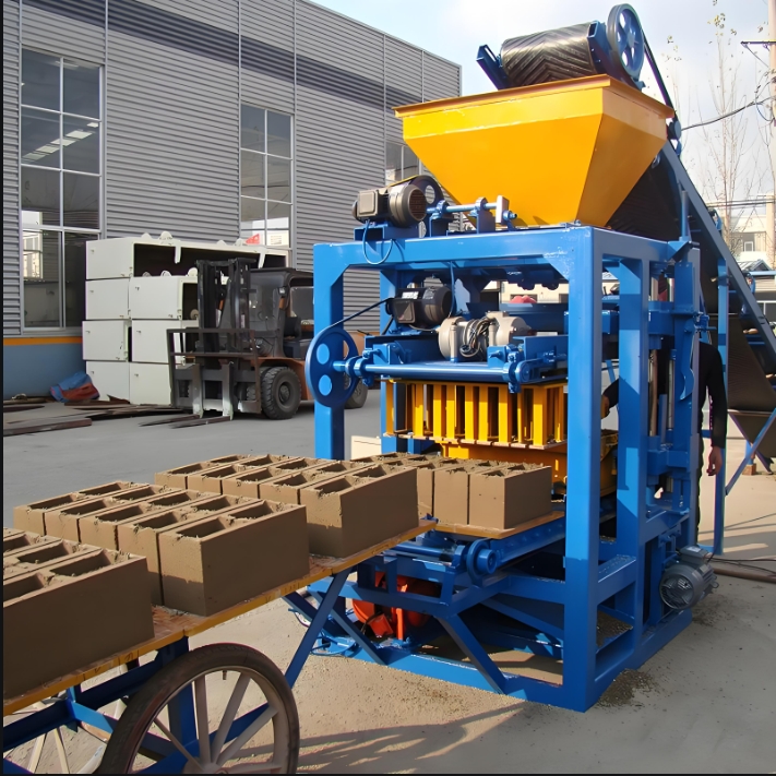 cement brick makin···